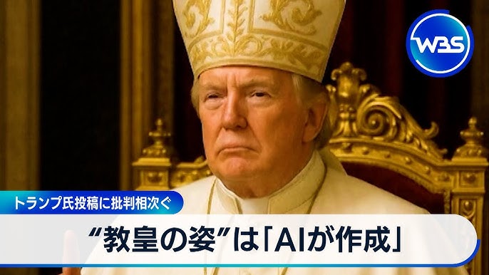 トランプ大統領、教皇姿のAI画像を投稿し物議