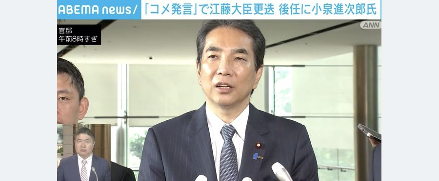 江藤農水大臣が辞表提出、批判の背景とは