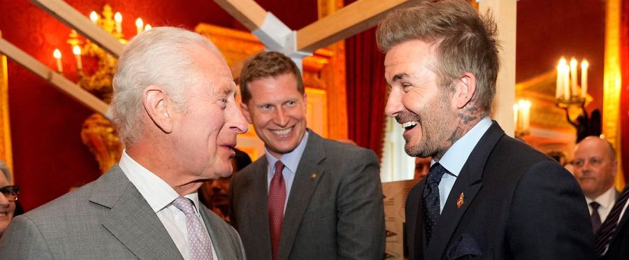 デービッド・ベッカム氏、チャールズ英国王から爵位授与