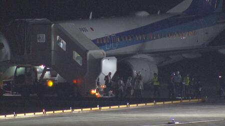 広島空港でANA機が立ち往生、乗客が無事降りる