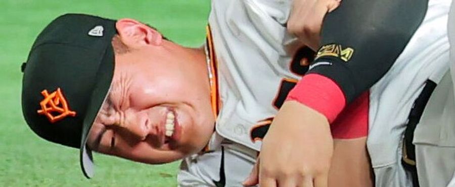 岡本和真選手、左肘靱帯損傷で全治3カ月