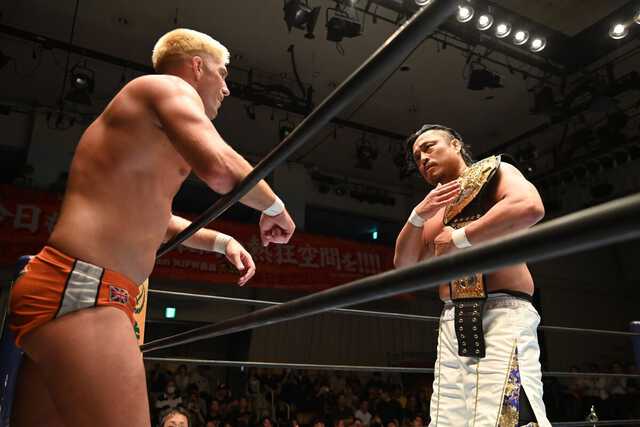 IWGP世界王者後藤 ウルフに通告