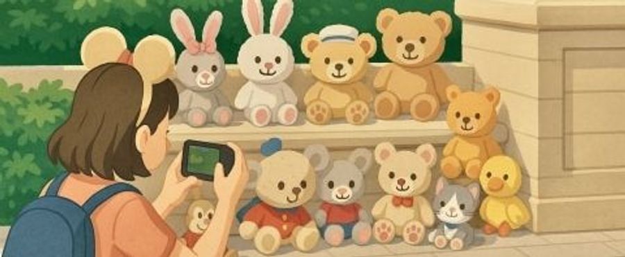 東京ディズニーリゾートでのぬいぐるみ撮影の賛否